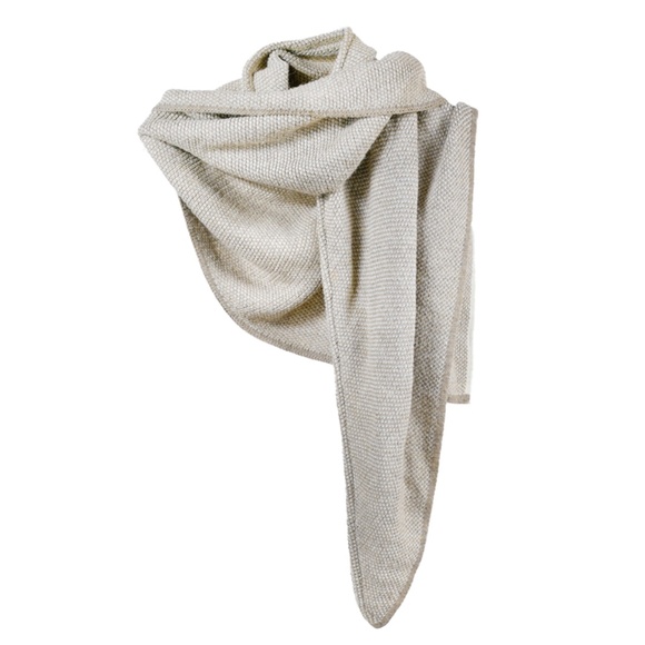 FRATELLI TALLI Knit Collar Scarf OS Beige Wool Alpaca Blend Made In Italy - Picture 8 of 14